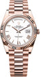 Rolex Day-Date 40 40mm Slate White Roman Dial Fluted Bezel President Bracelet - 228235 | 2024 Model